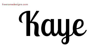 Handwritten Name Tattoo Designs Kaye Free Download