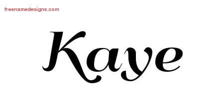 Art Deco Name Tattoo Designs Kaye Printable