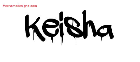 Graffiti Name Tattoo Designs Keisha Free Lettering