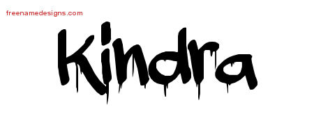 Graffiti Name Tattoo Designs Kindra Free Lettering