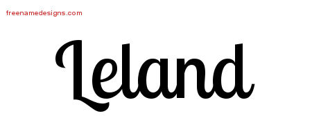 Handwritten Name Tattoo Designs Leland Free Printout