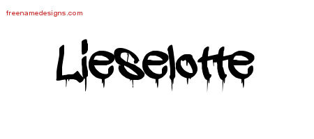 Graffiti Name Tattoo Designs Lieselotte Free Lettering