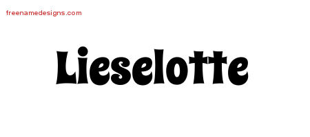 Groovy Name Tattoo Designs Lieselotte Free Lettering