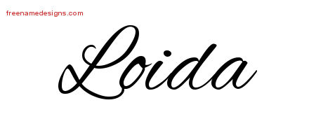 Cursive Name Tattoo Designs Loida Download Free