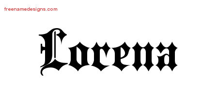 Old English Name Tattoo Designs Lorena Free Old English Name Tattoo Designs Lorena Free
