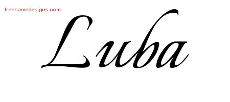 Calligraphic Name Tattoo Designs Luba Download Free
