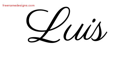 Classic Name Tattoo Designs Luis Printable Classic Name Tattoo Designs Luis Printable