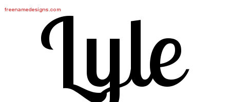 Handwritten Name Tattoo Designs Lyle Free Printout