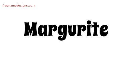 Groovy Name Tattoo Designs Margurite Free Lettering
