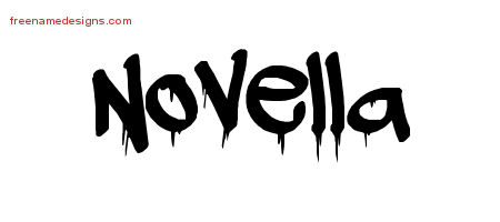 Graffiti Name Tattoo Designs Novella Free Lettering