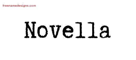 Typewriter Name Tattoo Designs Novella Free Download