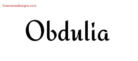 Calligraphic Stylish Name Tattoo Designs Obdulia Download Free