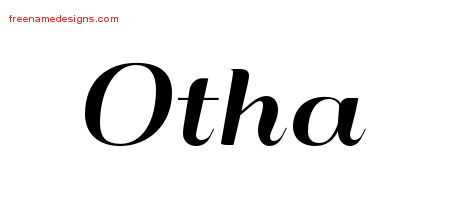 Art Deco Name Tattoo Designs Otha Graphic Download