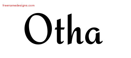 Calligraphic Stylish Name Tattoo Designs Otha Free Graphic