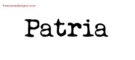 Vintage Writer Name Tattoo Designs Patria Free Lettering Vintage Writer Name Tattoo Designs Patria Free Lettering