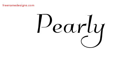 Elegant Name Tattoo Designs Pearly Free Graphic