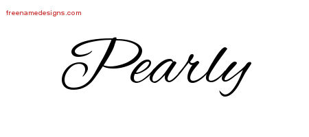Cursive Name Tattoo Designs Pearly Download Free