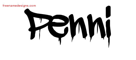 Graffiti Name Tattoo Designs Penni Free Lettering