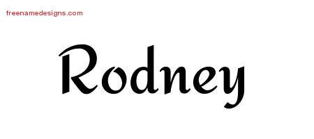 rodney name designs tattoo calligraphic stylish graphic freenamedesigns