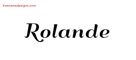 Art Deco Name Tattoo Designs Rolande Printable Art Deco Name Tattoo Designs Rolande Printable