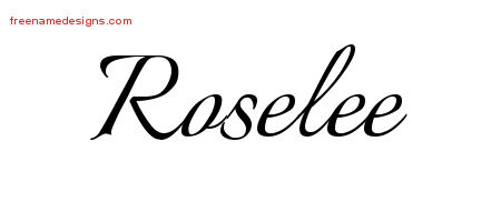 Calligraphic Name Tattoo Designs Roselee Download Free