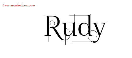 rudy name designs tattoo decorated