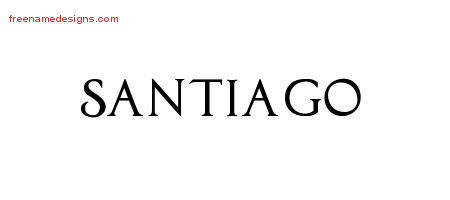 santiago name tattoo designs printable regal victorian