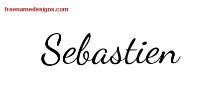 Lively Script Name Tattoo Designs Sebastien Free Download