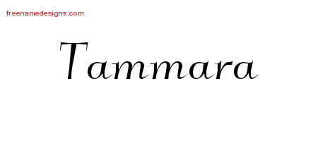 Elegant Name Tattoo Designs Tammara Free Graphic