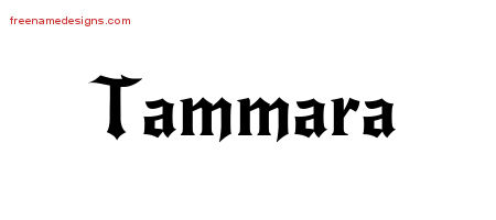 Gothic Name Tattoo Designs Tammara Free Graphic
