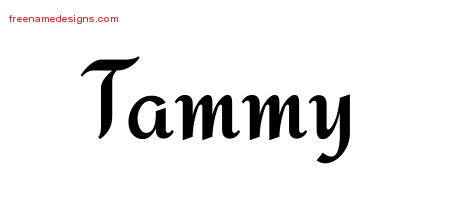 tammy name tattoo tommy designs calligraphic stylish taunya names cursive print freenamedesigns