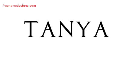 tanya Archives - Free Name Designs