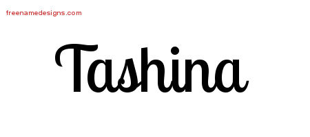 Handwritten Name Tattoo Designs Tashina Free Download