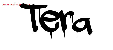 Graffiti Name Tattoo Designs Tera Free Lettering