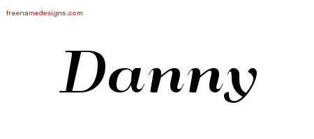 Danny Art Deco Name Tattoo Designs
