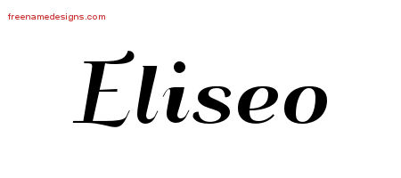 Art Deco Name Tattoo Designs Eliseo Graphic Download - Free Name Designs