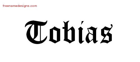 Tobias Blackletter Name Tattoo Designs