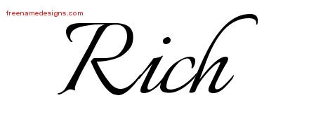 Rich Calligraphic Name Tattoo Designs