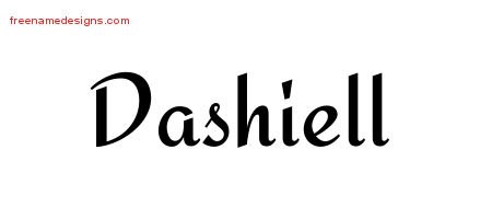 Dashiell Calligraphic Stylish Name Tattoo Designs