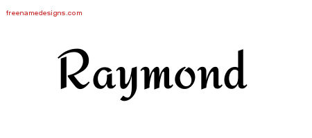 Raymond Calligraphic Stylish Name Tattoo Designs