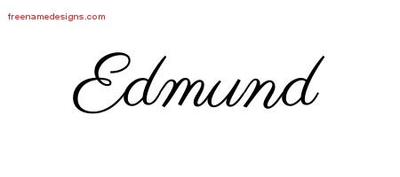 Edmund Classic Name Tattoo Designs
