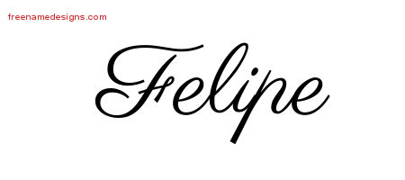 Classic Name Tattoo Designs Felipe Printable - Free Name Designs