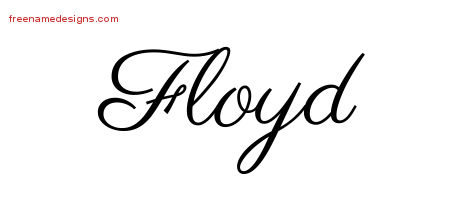 Floyd Classic Name Tattoo Designs