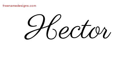 Hector Classic Name Tattoo Designs