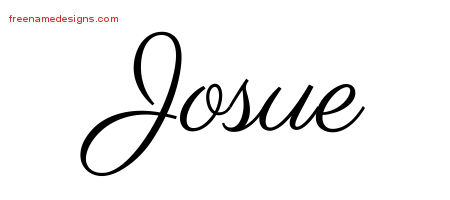 Josue Classic Name Tattoo Designs