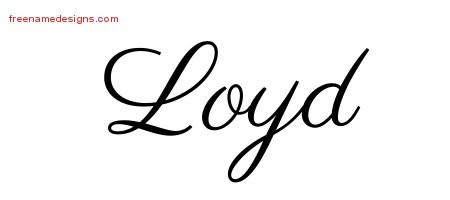 Loyd Classic Name Tattoo Designs