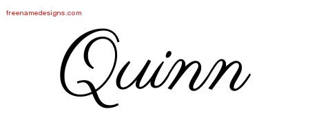 Quinn Classic Name Tattoo Designs
