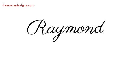 Raymond Classic Name Tattoo Designs