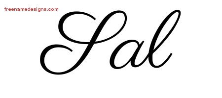 Sal Classic Name Tattoo Designs