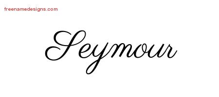 Seymour Classic Name Tattoo Designs